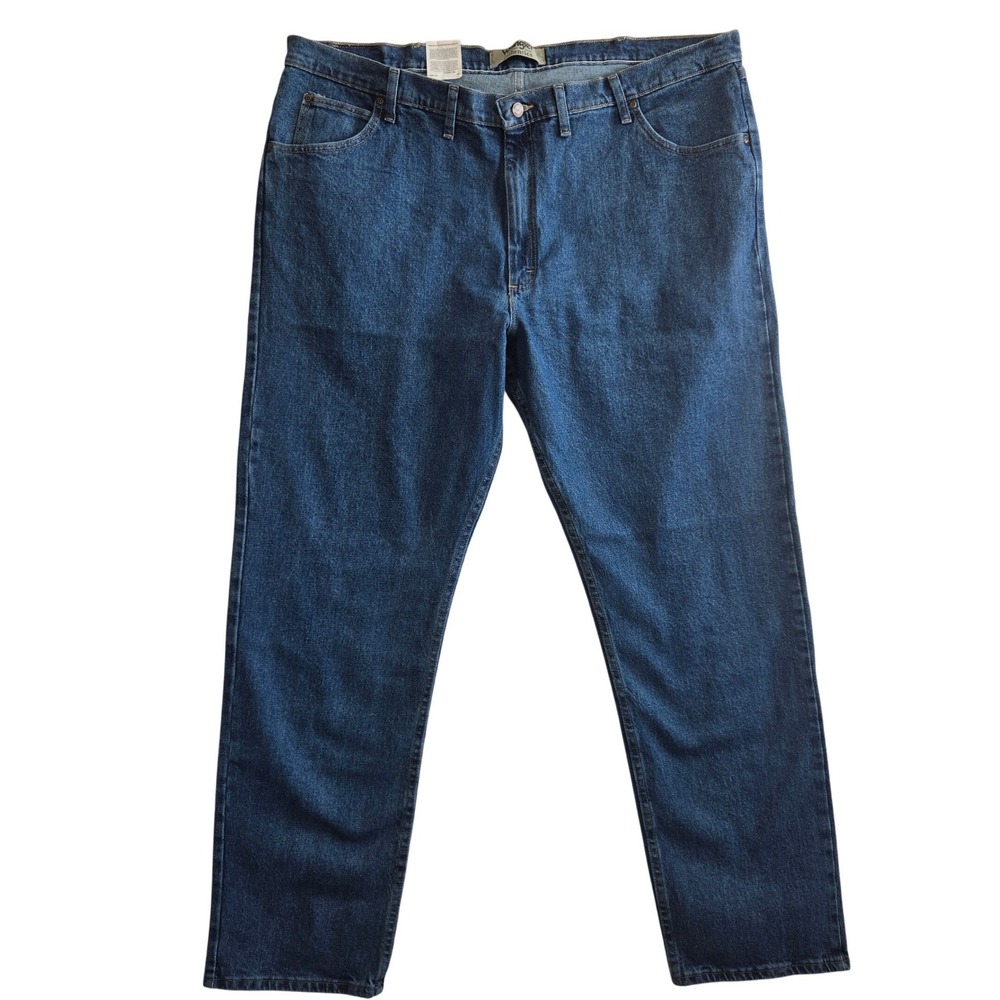 Wrangler Authentics Jeans Men 46x34 Blue Relaxed‎ Fit Straight Leg 10ZM200DX - Picture 4 of 6